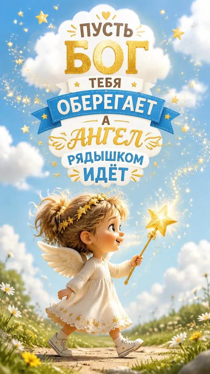 поздравление с днем ангела красивая добрая открытка